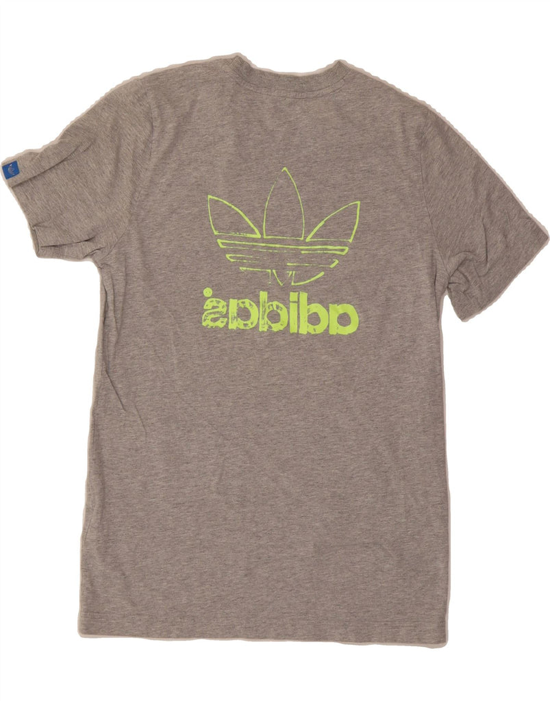 ADIDAS Boys Graphic T-Shirt Top 13-14 Years Grey Cotton Vintage Adidas and Second-Hand Adidas from Messina Hembry 