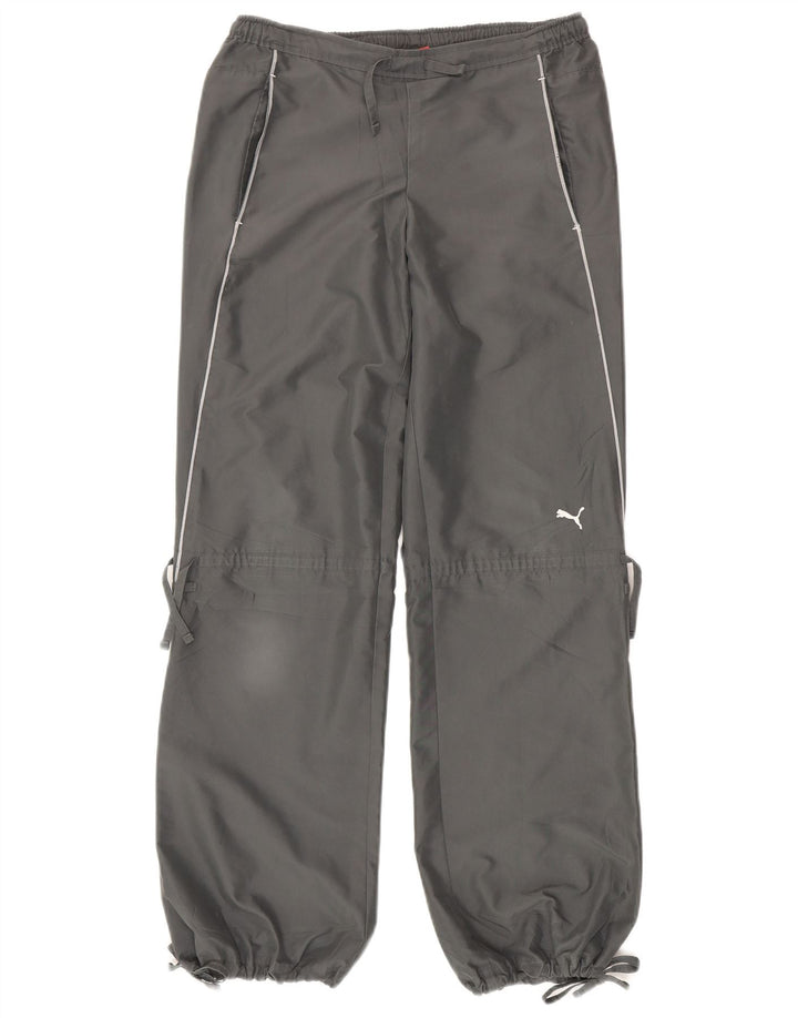 Puma Womens Tracksuit Trousers Joggers UK 10 Small Grey Polyester