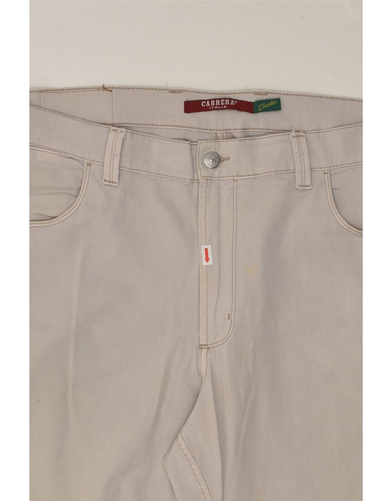 CARRERA Mens Slim Casual Trousers W40 L30 Grey Cotton | Vintage Carrera | Thrift | Second-Hand Carrera | Used Clothing | Messina Hembry 