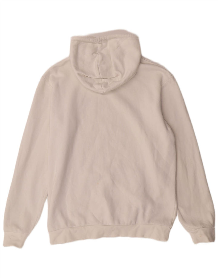 ADIDAS Mens Hoodie Jumper Medium White Cotton