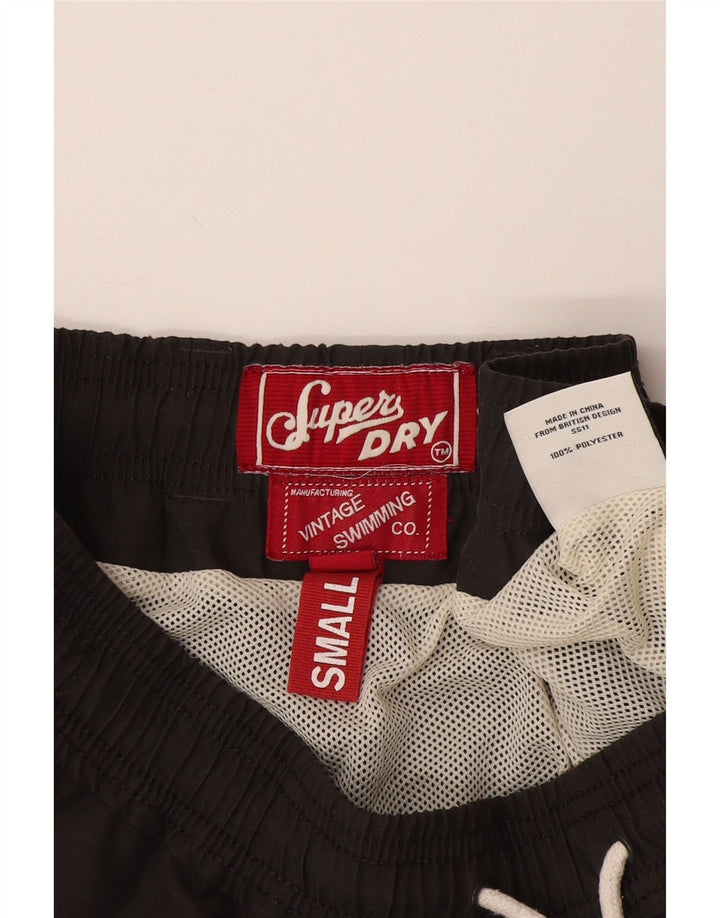 Superdry Mens Graphic Swimming Shorts Small  Grey Polyester