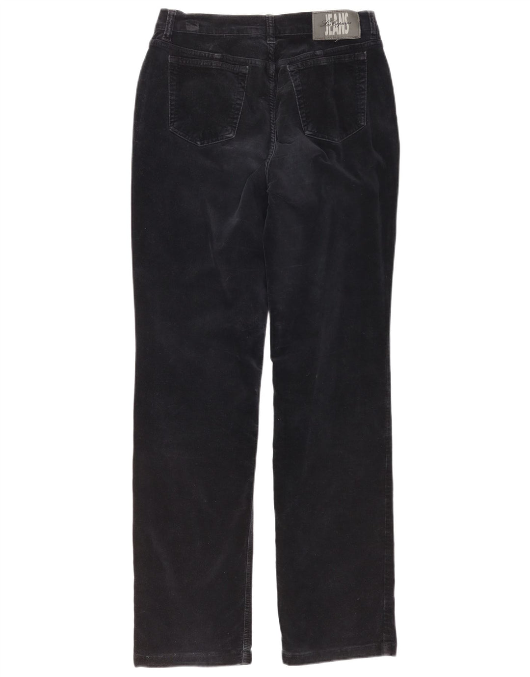LES COPAINS Mens Straight Velvet Chino Trousers IT 44 XS W30 L32 Black