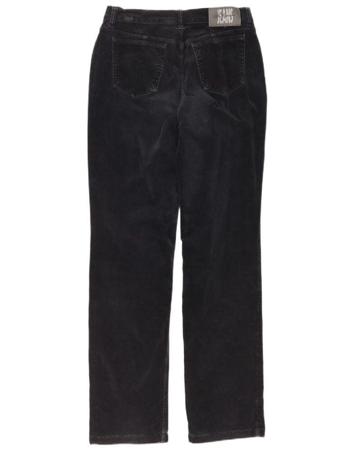 LES COPAINS Mens Straight Velvet Chino Trousers IT 44 XS W30 L32 Black