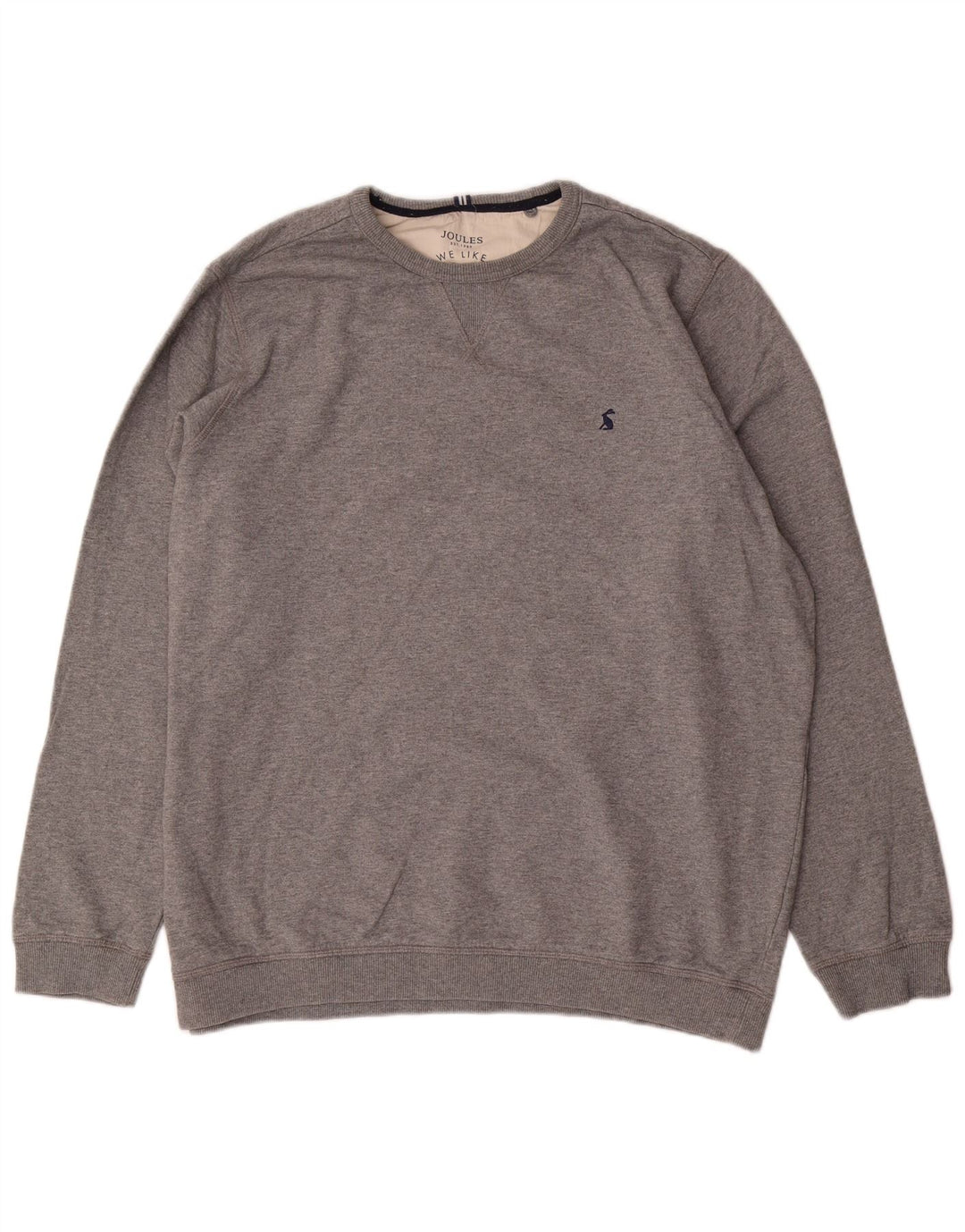 Joules Mens Sweatshirt Jumper XL Grey Flecked Cotton