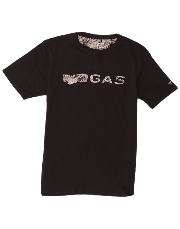 Gas Mens Graphic T-Shirt Top 2XL Black Cotton