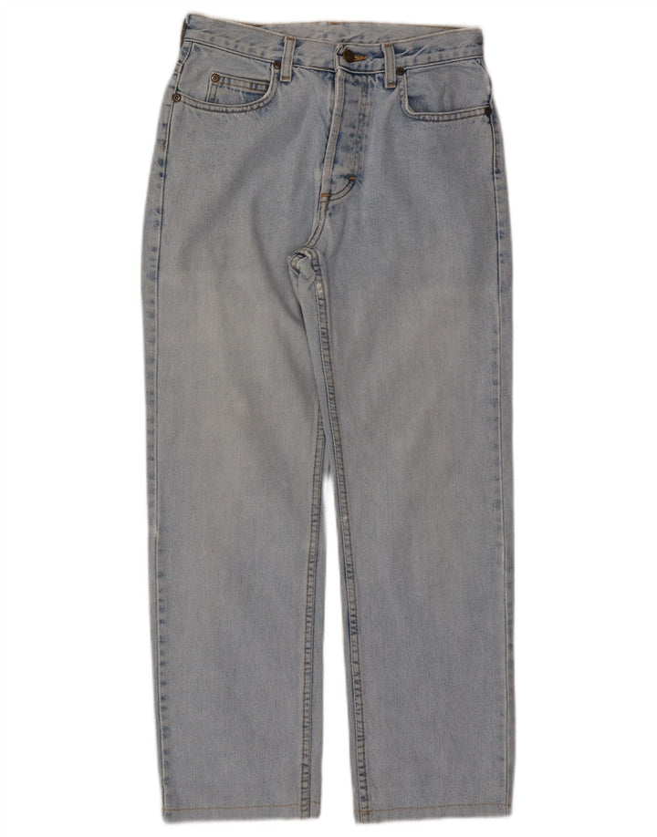 LEE Womens Straight Jeans W28 L27 Blue Cotton