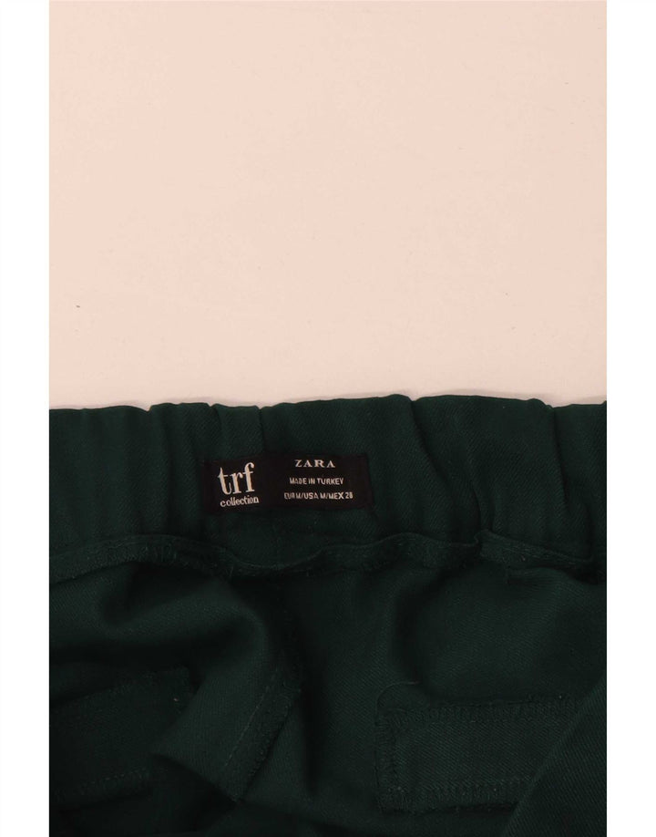 Zara Womens Tapered Chino Trousers Medium W28 L27 Green
