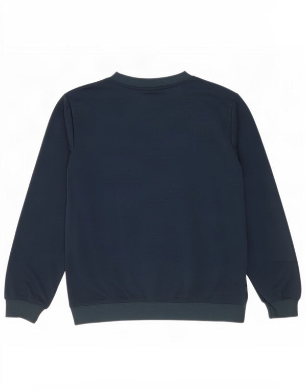 Nike Boys Graphic Sweatshirt Jumper 13-14 Years XL Navy Blue Polyester