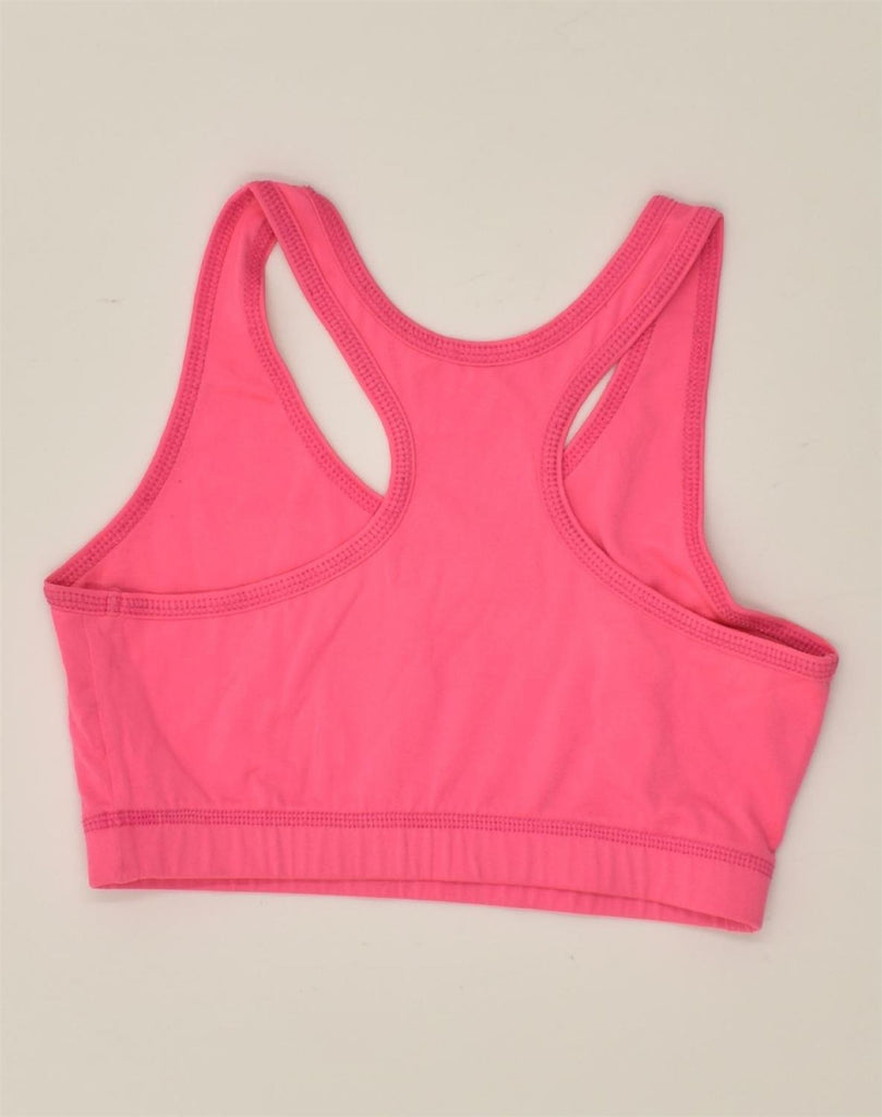 CHAMPION Womens Graphic Sport Bra Top UK 8 Small Pink | Vintage Champion | Thrift | Second-Hand Champion | Used Clothing | Messina Hembry 