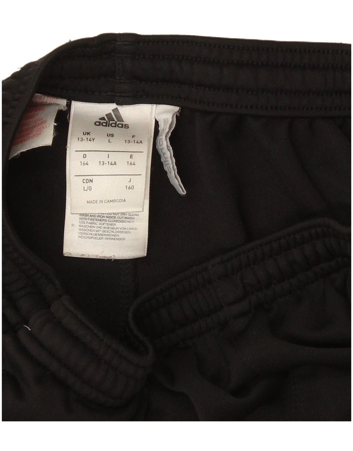 Adidas Boys Climalite Tracksuit Trousers 13-14 Years  Black Polyester