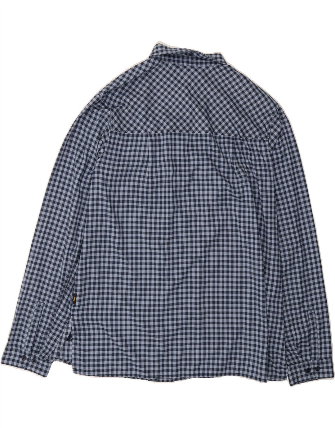 JACK WOLFSKIN Womens Flannel Shirt UK 18 XL Navy Blue Gingham Polyester Vintage Jack Wolfskin and Second-Hand Jack Wolfskin from Messina Hembry 