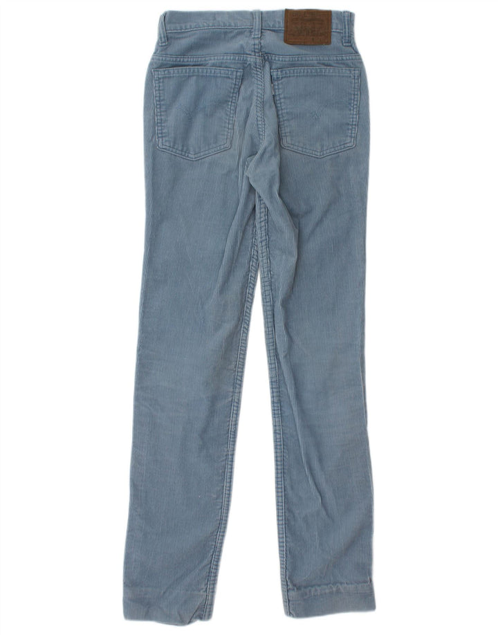 LEVI'S Womens Slim Corduroy Trousers W26 L33  Blue Cotton