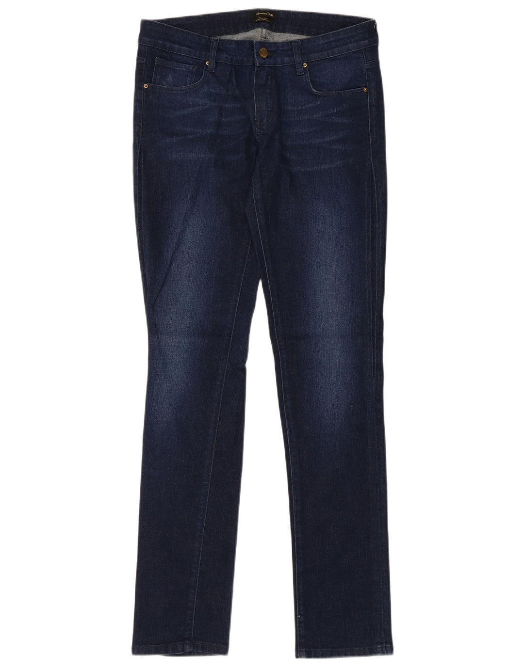 Massimo Dutti Womens Slim Jeans EU 38 Small W28 L32 Navy Blue