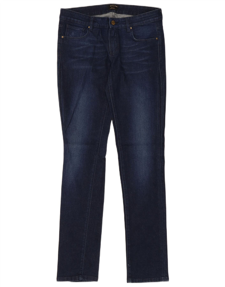Massimo Dutti Womens Slim Jeans EU 38 Small W28 L32 Navy Blue