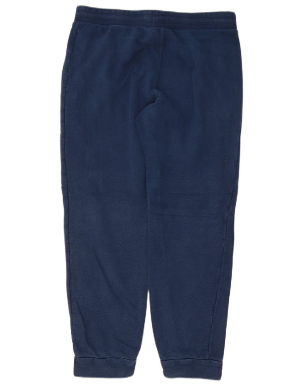 Adidas Mens Tracksuit Trousers Joggers Large Navy Blue Cotton