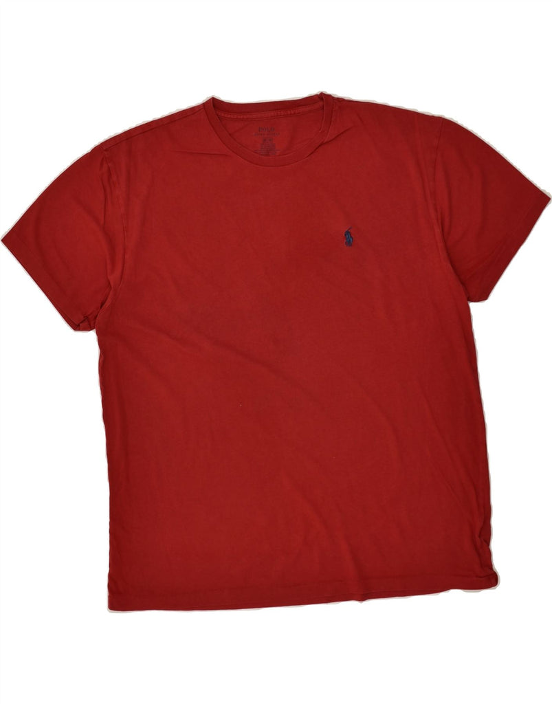POLO RALPH LAUREN Mens T-Shirt Top Medium Red Cotton | Vintage Polo Ralph Lauren | Thrift | Second-Hand Polo Ralph Lauren | Used Clothing | Messina Hembry 