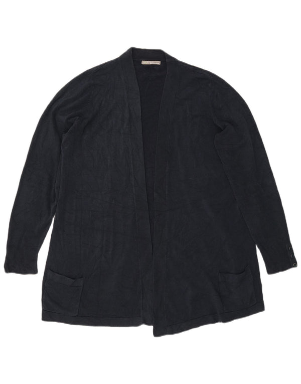 Marks & Spencer Womens Open Cardigan Sweater UK 22 3XL Navy Blue Acrylic