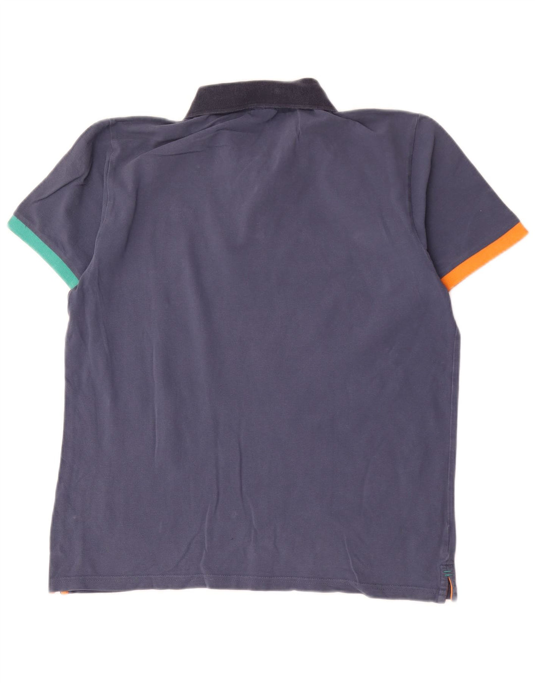 North Sails Mens Polo Shirt Medium Navy Blue Colourblock Cotton
