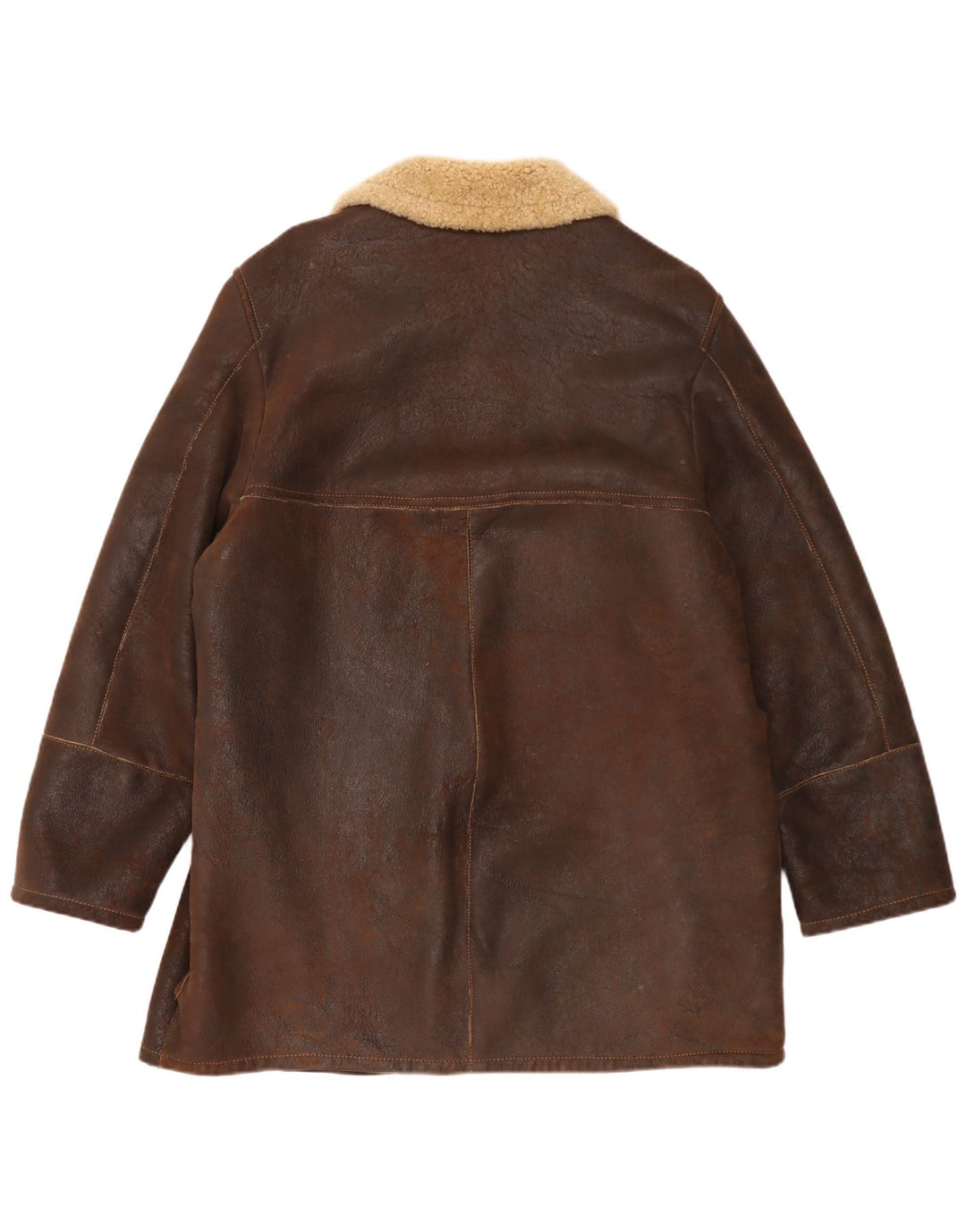 Pirbos Mens Shearling Jacket IT 58 4XL Brown Shearling
