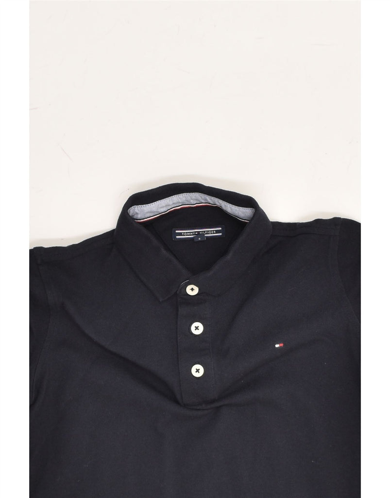 TOMMY HILFIGER Boys Polo Shirt 7-8 Years Navy Blue Cotton | Vintage Tommy Hilfiger | Thrift | Second-Hand Tommy Hilfiger | Used Clothing | Messina Hembry 