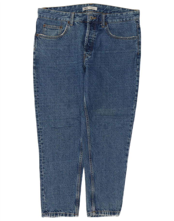 Zara Mens Tapered Jeans EU 44 Large W34 L27 Blue