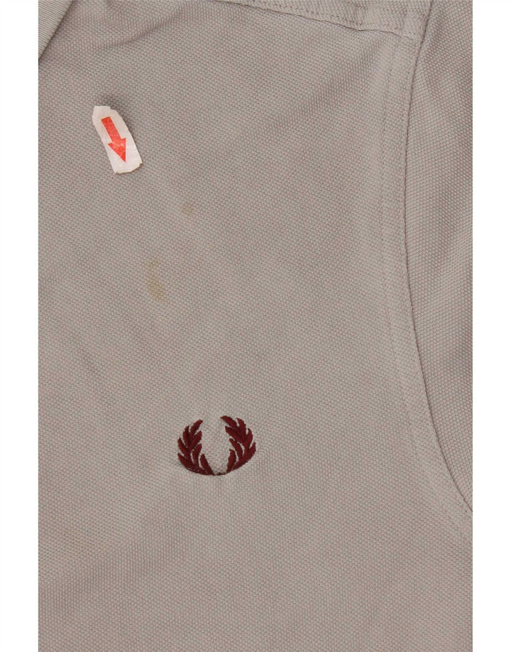 Fred Perry Mens Polo Shirt Medium Grey Cotton