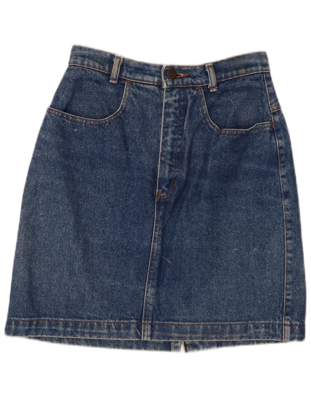 Gap Girls Denim Skirt 7-8 Years W24 Blue Cotton