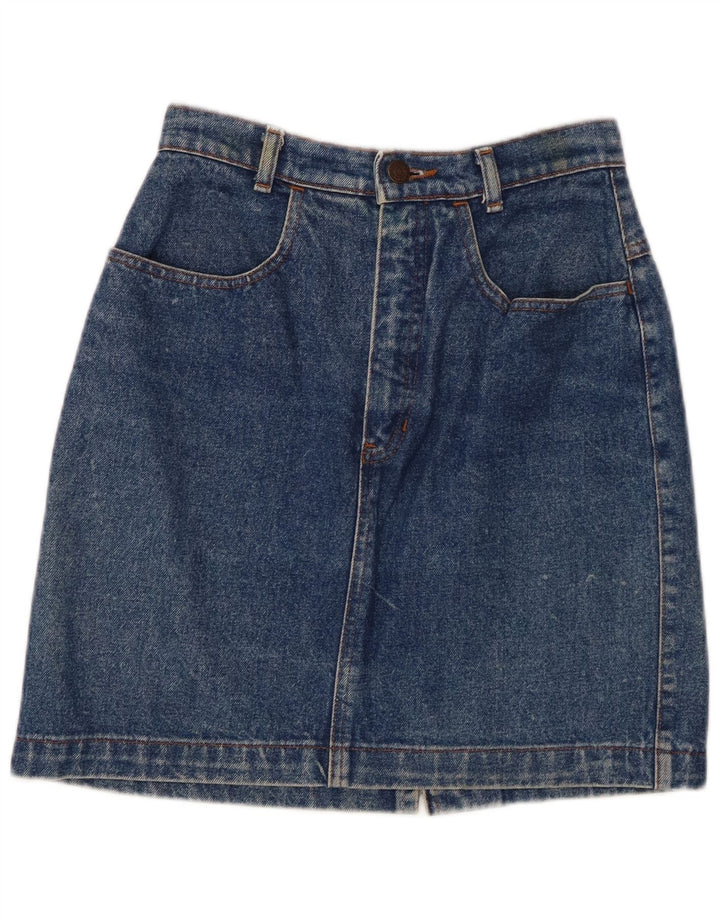 Gap Girls Denim Skirt 7-8 Years W24 Blue Cotton