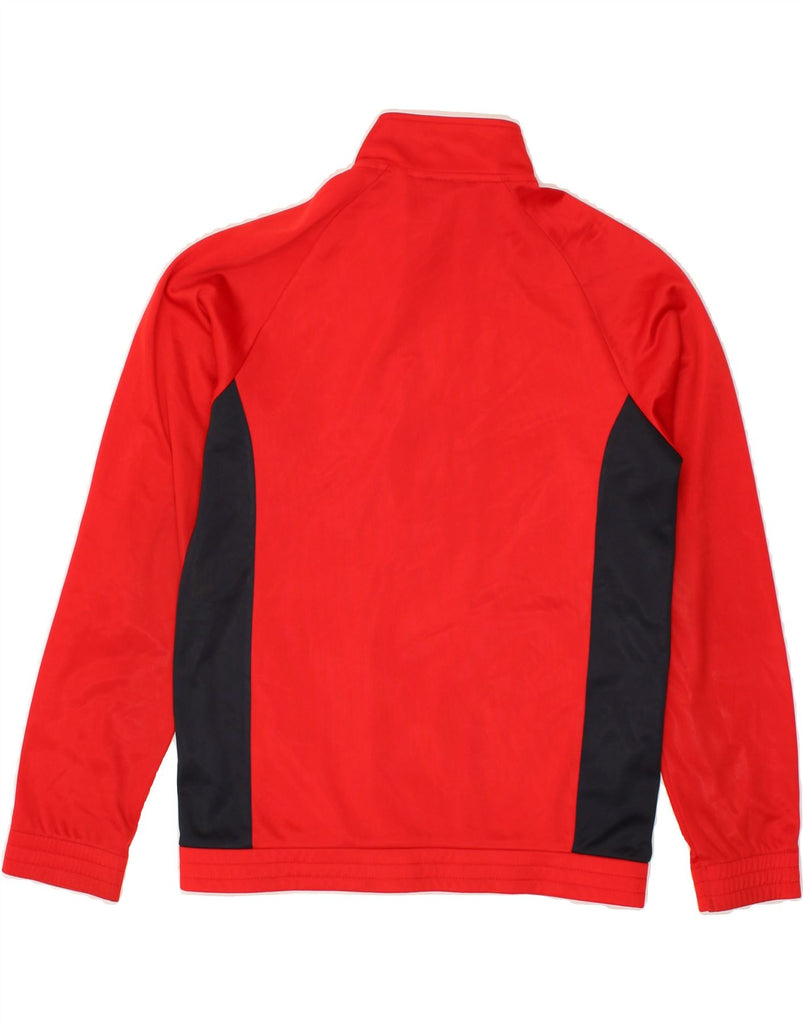 LOTTO Womens Tracksuit Top Jacket UK 12 Medium Red Colourblock Polyester | Vintage Lotto | Thrift | Second-Hand Lotto | Used Clothing | Messina Hembry 