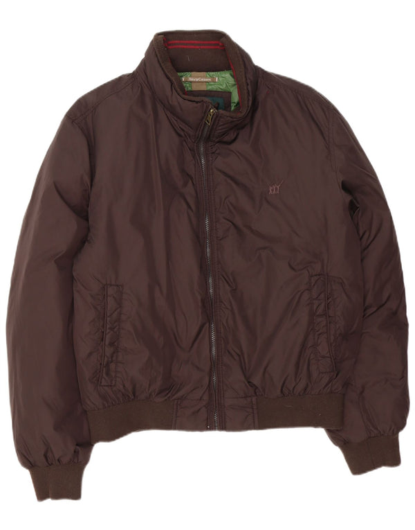 Henry Cottons Mens Bomber Padded Jacket IT 54 2XL Brown Polyamide
