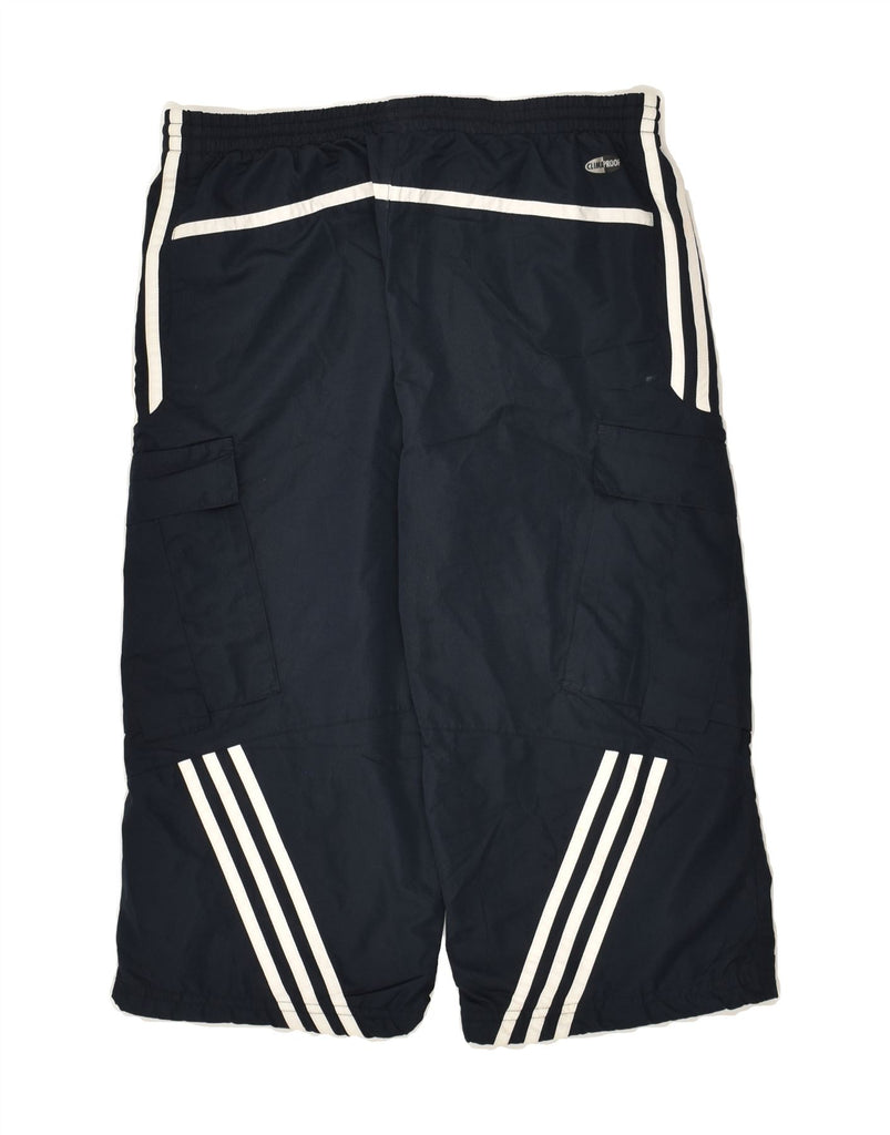 ADIDAS Boys Sport Shorts 13-14 Years Navy Blue Polyester | Vintage Adidas | Thrift | Second-Hand Adidas | Used Clothing | Messina Hembry 