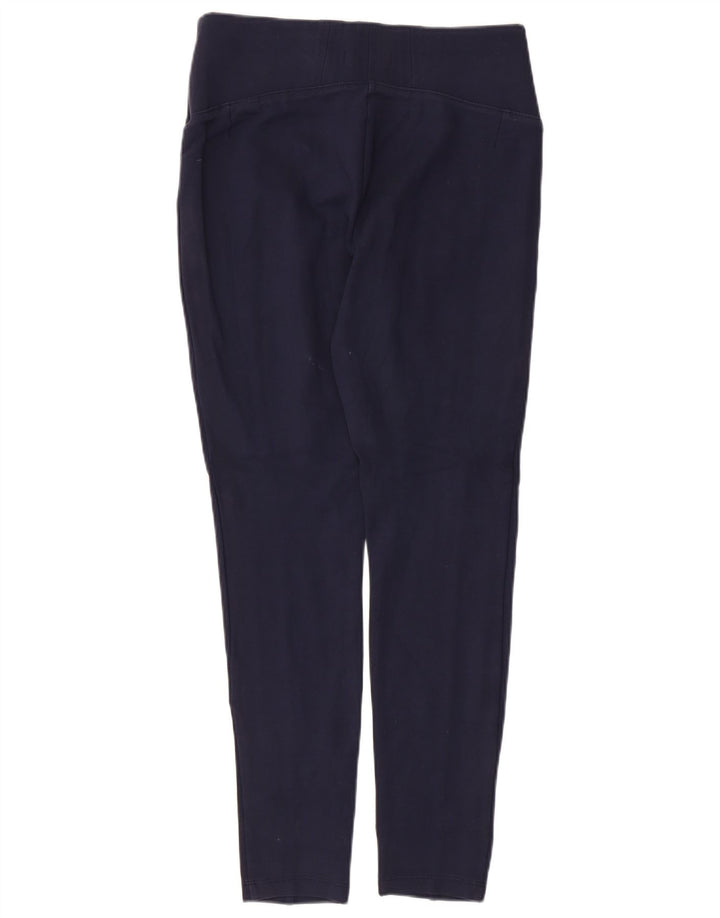 Marks & Spencer Womens Leggings UK 14 Medium Navy Blue Viscose