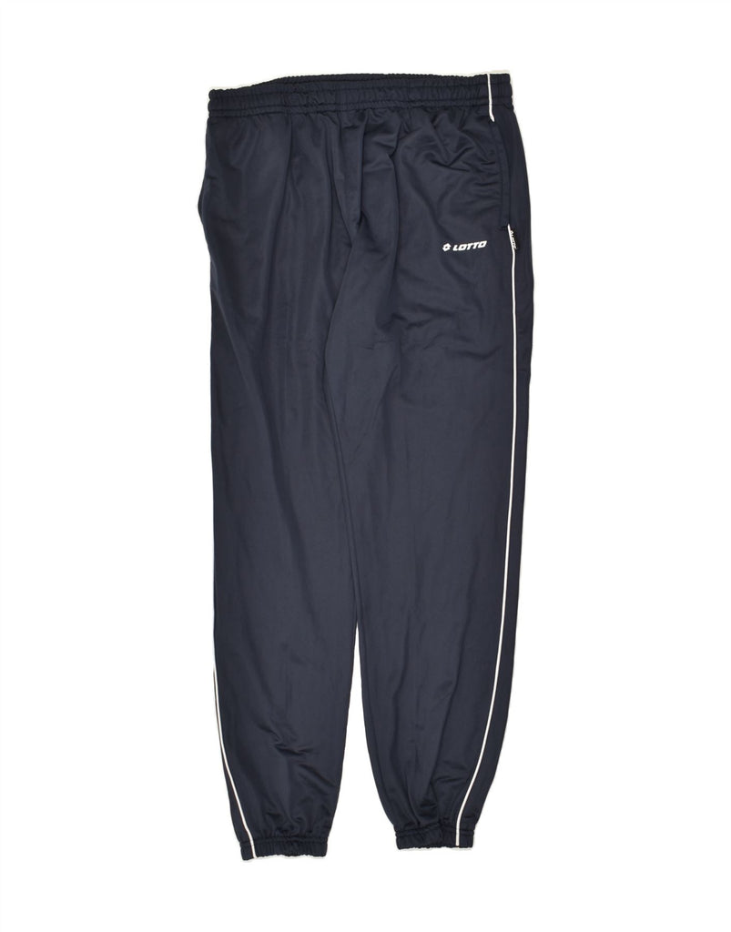LOTTO Mens Tracksuit Trousers Joggers 2XL Navy Blue Polyester | Vintage Lotto | Thrift | Second-Hand Lotto | Used Clothing | Messina Hembry 