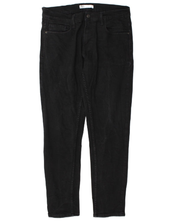 Zara Mens Slim Jeans EU 44 Large W34 L31 Black