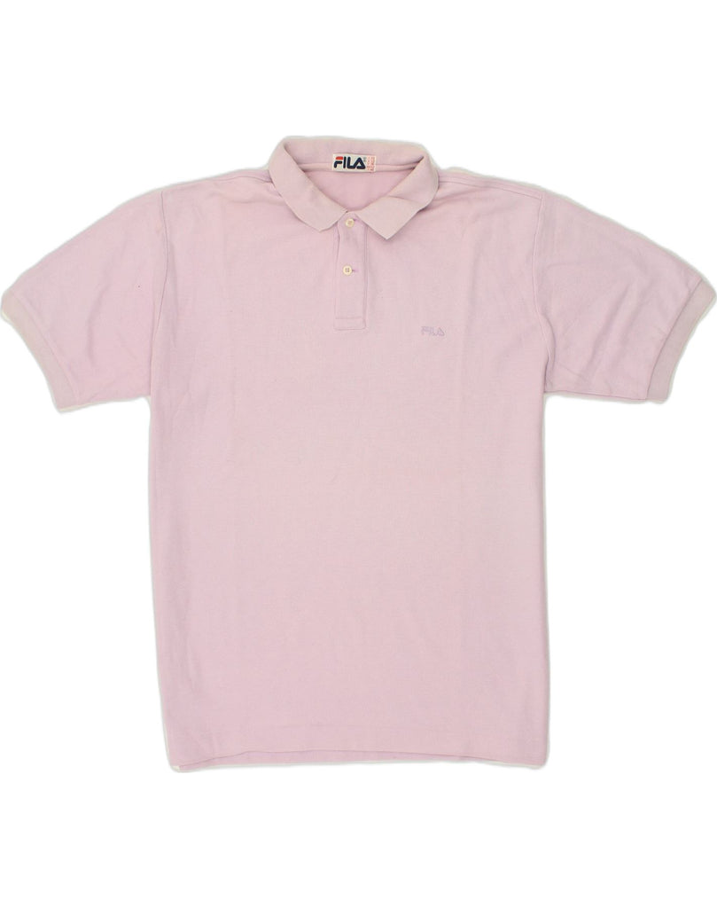 FILA Mens Polo Shirt IT 52 Large Pink Cotton | Vintage Fila | Thrift | Second-Hand Fila | Used Clothing | Messina Hembry 