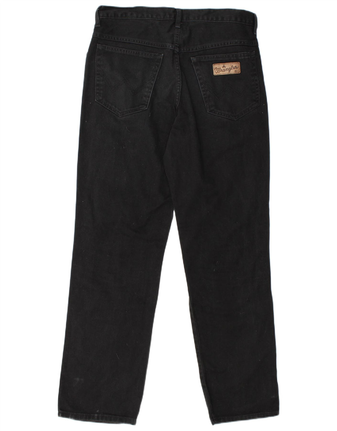 WRANGLER Mens Ohio Straight Jeans W32 L32 Black Cotton