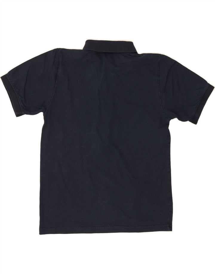 TRIGEMA Mens Polo Shirt Small Navy Blue Cotton Vintage Trigema and Second-Hand Trigema from Messina Hembry 