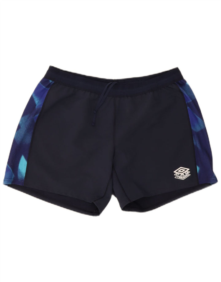 Umbro Mens Sport Shorts XL  Navy Blue Colourblock
