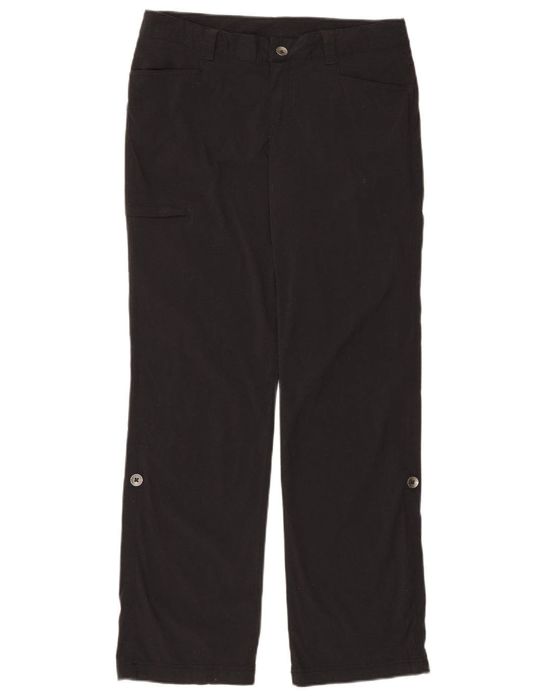 EDDIE BAUER Womens Straight Cargo Trousers US 6 Medium W32 L30 Black