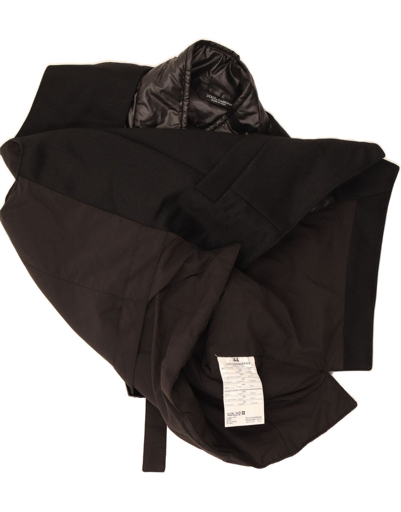 DOLCE & GABBANA Womens Waistcoat IT 44 Medium Black Wool Vintage Dolce & Gabbana and Second-Hand Dolce & Gabbana from Messina Hembry 