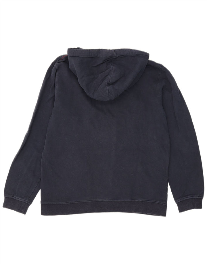 Jack & Jones Mens Hoodie Jumper Large Navy Blue Cotton