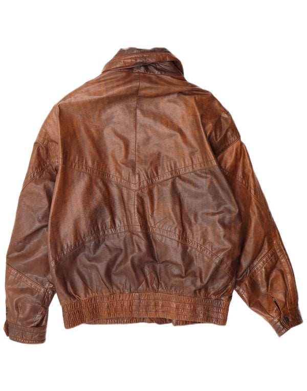 Scooter Mens Leather Jacket IT 52 XL Brown Leather