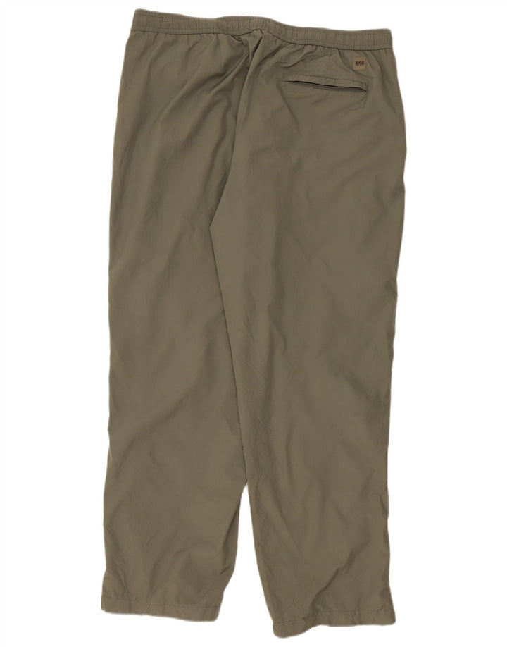 Izod Mens Tracksuit Trousers Large Khaki Polyester