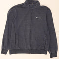 CHAMPION Mens Tracksuit Top Jacket XL Navy Blue Flecked Cotton Vintage Champion and Second-Hand Champion from Messina Hembry 