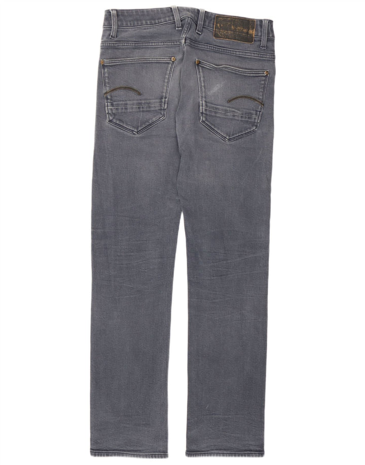 G-Star Mens Straight Jeans W30 L32 Grey Cotton