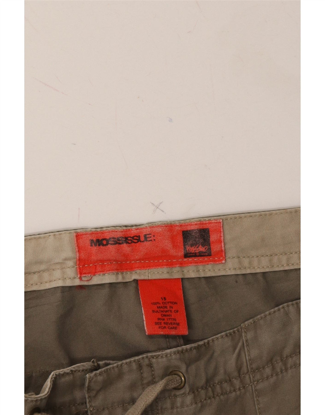 MOSSIMO Girls High Waist Cargo Capri Trousers 14-15 Years W31 L21 Khaki Vintage Mossimo and Second-Hand Mossimo from Messina Hembry 
