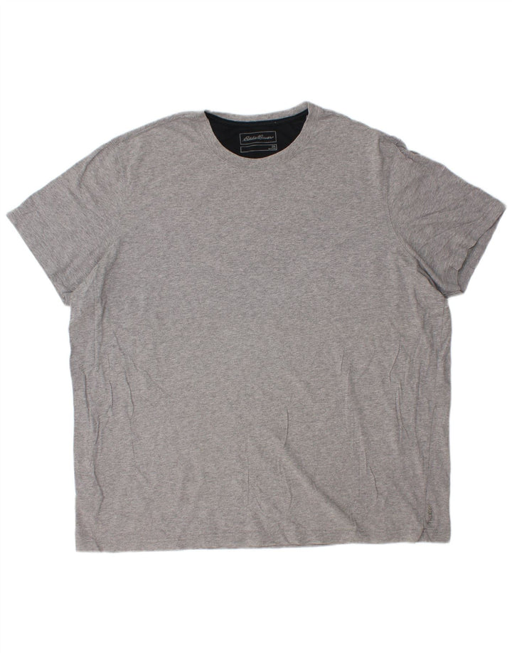 EDDIE BAUER Mens T-Shirt Top 2XL Grey Cotton