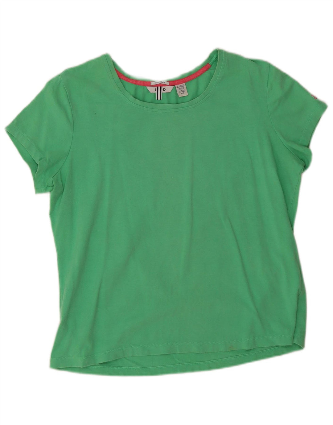 Izod Womens T-Shirt Top UK 16 Large Green Cotton