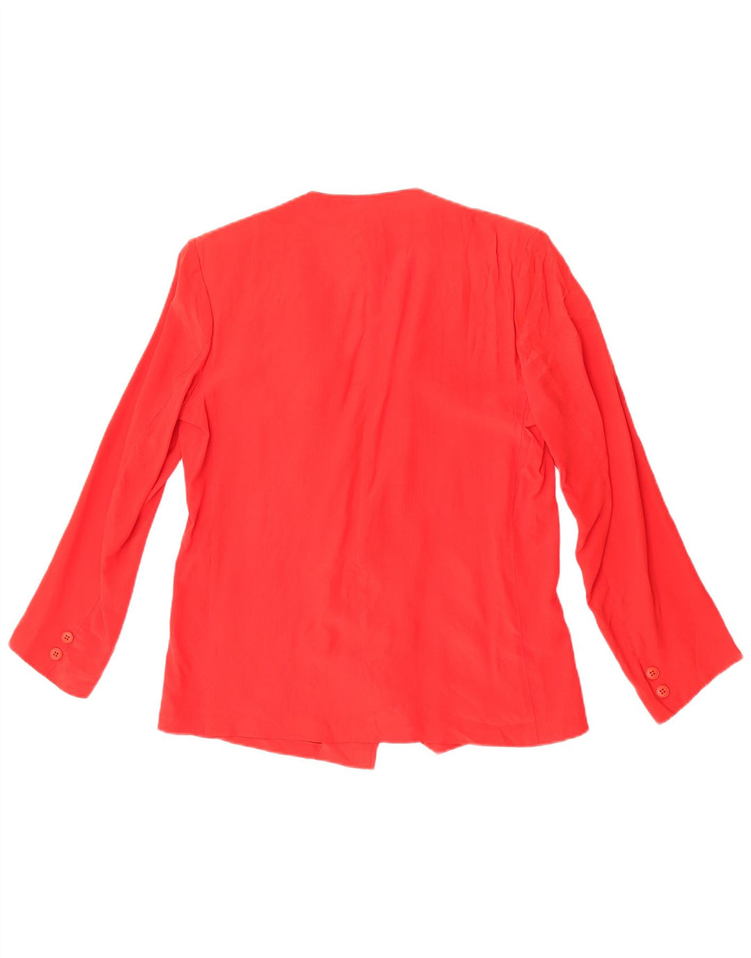 Vintage Womens 2 Button Blazer Jacket IT 46 Large Red Silk
