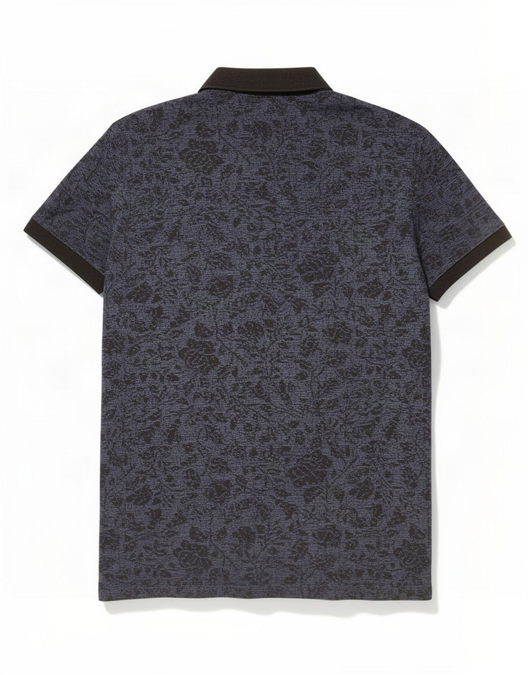 Hugo Boss Mens Polo Shirt Medium Navy Blue Floral Cotton